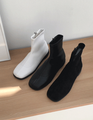 데일리 스판 앵클부츠(3color)-shoes(스웨이드,가죽 2가지타입~!)