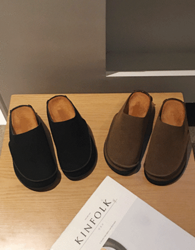 모니카 스웨이드 블로퍼(2color)-shoes(4cm 키높이굽~!)