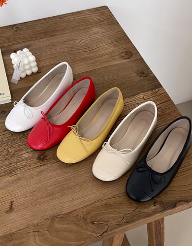슈슈 리본 플랫슈즈(5color)-shoes